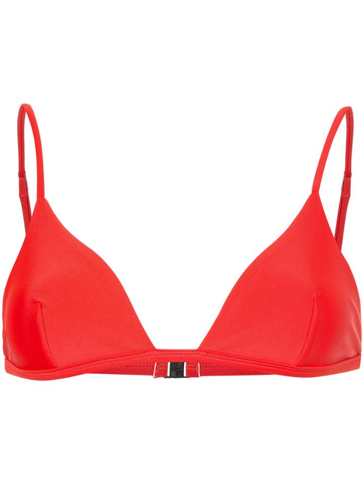 Matteau The Petite Triangle Bikini Top - Red