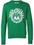 Zadig & Voltaire Steeve Logo Print Sweatshirt - Green