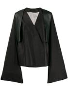 Rick Owens Wrap Style Trench Coat - Black