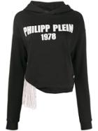 Philipp Plein Cropped Hoodie - Black