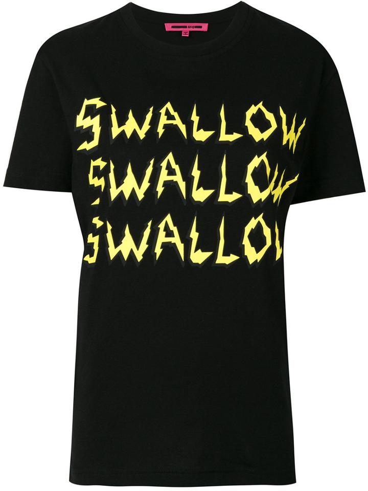 Mcq Alexander Mcqueen - Swallow Print T-shirt - Women - Cotton - M, Black, Cotton