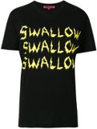 Mcq Alexander Mcqueen - Swallow Print T-shirt - Women - Cotton - M, Black, Cotton