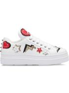 Prada Hearts Patch Sneakers - White