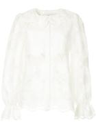 Bambah Mist Long Sleeve Blouse - White