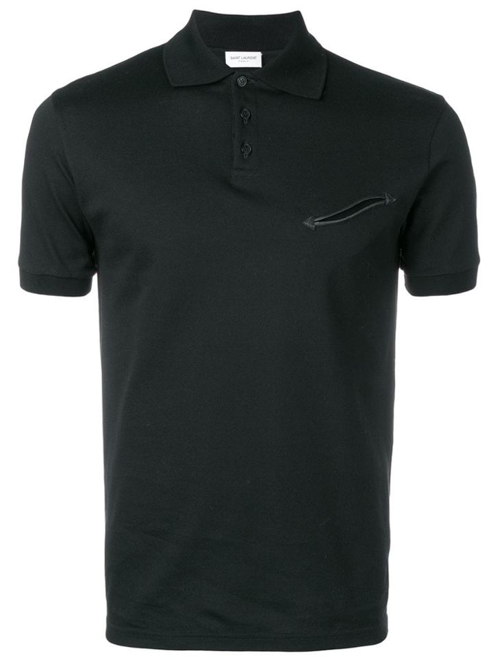 Saint Laurent Western Style Polo Shirt - Black