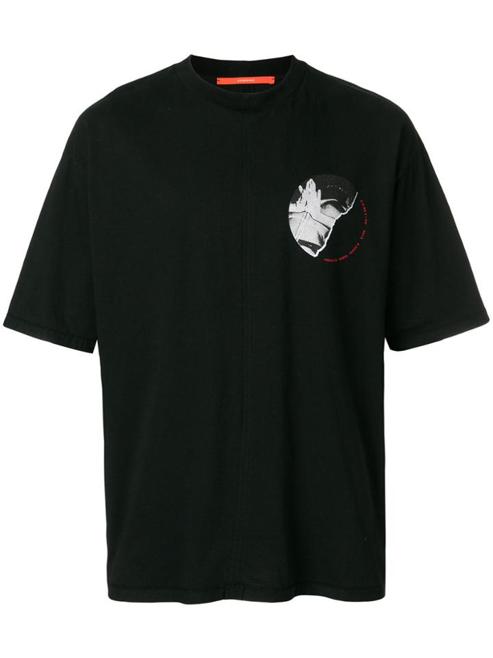 Komakino Panelled Oversized T-shirt - Black