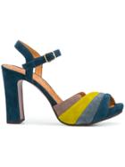 Chie Mihara Colour-block Open-toe Sandals - Blue