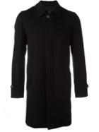 Herno Concealed Fastening Coat, Men's, Size: 46, Black, Cashmere/cupro