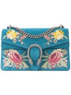 Gucci Dionysus Gg Floral Shoulder Bag - Blue