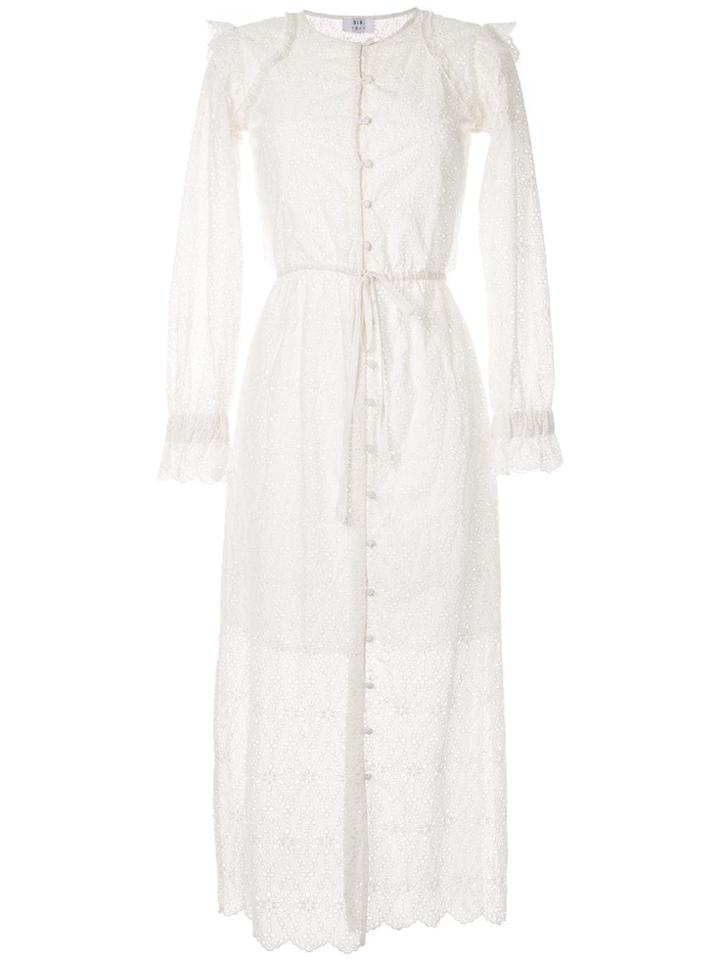 Sir. Amelie Detailed Midi Dress - White