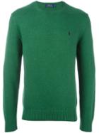 Polo Ralph Lauren Logo Embroidered Sweater, Men's, Size: Xl, Green, Cotton