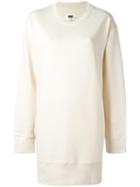 Mm6 Maison Margiela Sweatshirt Dress, Women's, Size: Medium, Nude/neutrals, Cotton/spandex/elastane
