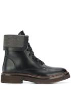 Brunello Cucinelli Lace-up Front Boots - Black