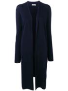 Jil Sander Long Knitted Cardigan Coat - Blue