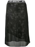 Off-white Logo Waistband Skirt - Black