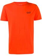Ea7 Emporio Armani Logo Stamp T-shirt - Orange