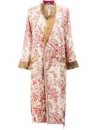 Pierre-louis Mascia Romantic Printed Kimono Coat - Multicolour