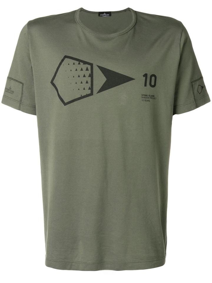 Stone Island Shadow Project Printed T-shirt - Green