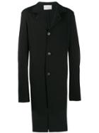 10sei0otto Single-breasted Fitted Coat - Black