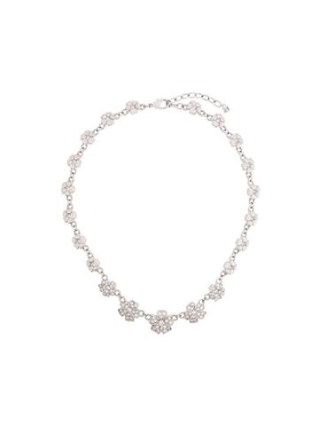 Nina Ricci Vintage Flower Necklace - Grey
