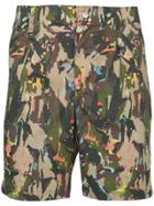 Roar Camouflage Print Shorts - Multicolour
