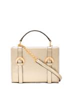 Zac Zac Posen Double-buckle Crossbody Bag - Gold