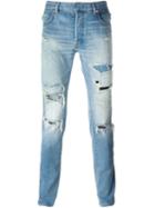Balmain Biker Jeans, Men's, Size: 29, Blue, Cotton/polyurethane