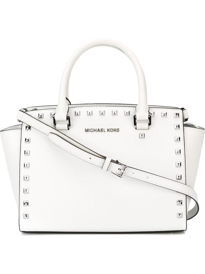 Michael Michael Kors Medium Studded 'selma' Satchel Bag