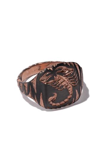 Castro Smith 9kt Rose Gold Scorpion Engraved Ring - Unavailable
