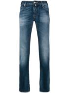 Jacob Cohen Stonewashed Straight Jeans - Blue