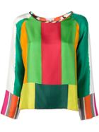 Pierre-louis Mascia Stripe Pattern Blouse - Green