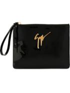 Giuseppe Zanotti Design Margery Clutch, Women's, Black, Leather