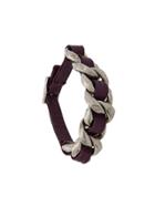 Chanel Pre-owned Woven Detail Bracelet - Purple