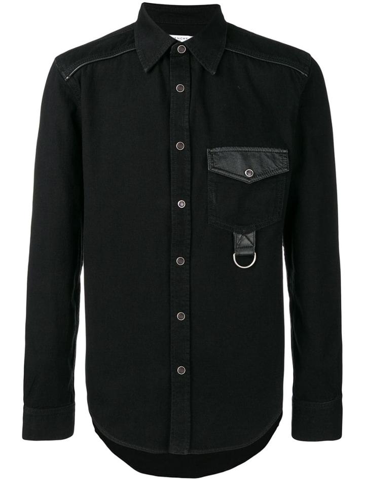 Givenchy Embellished Pocket Shirt - Black