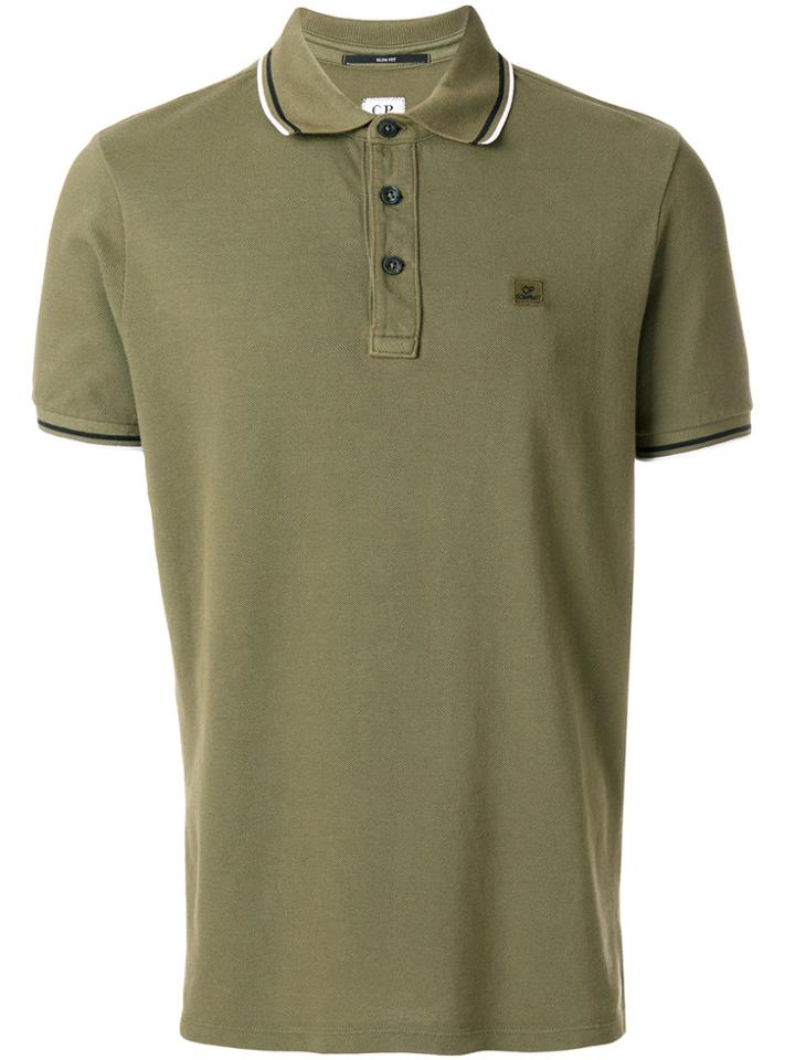 Cp Company Logo Polo Shirt - Green