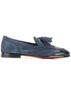 Alberto Fasciani Tasseled Low-heel Loafers - Blue