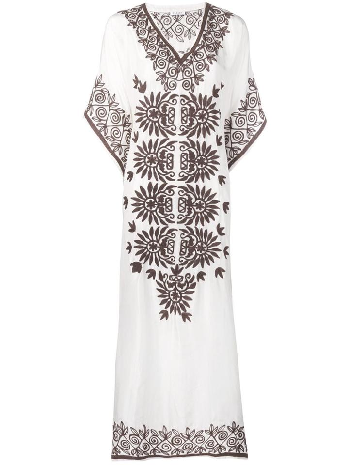P.a.r.o.s.h. Embroidered Day Dress - Neutrals