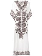 P.a.r.o.s.h. Embroidered Day Dress - Neutrals