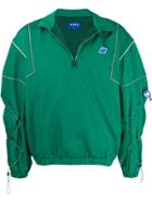 Ader Error Logo Embroidered Toggle Detail Jacket - Green