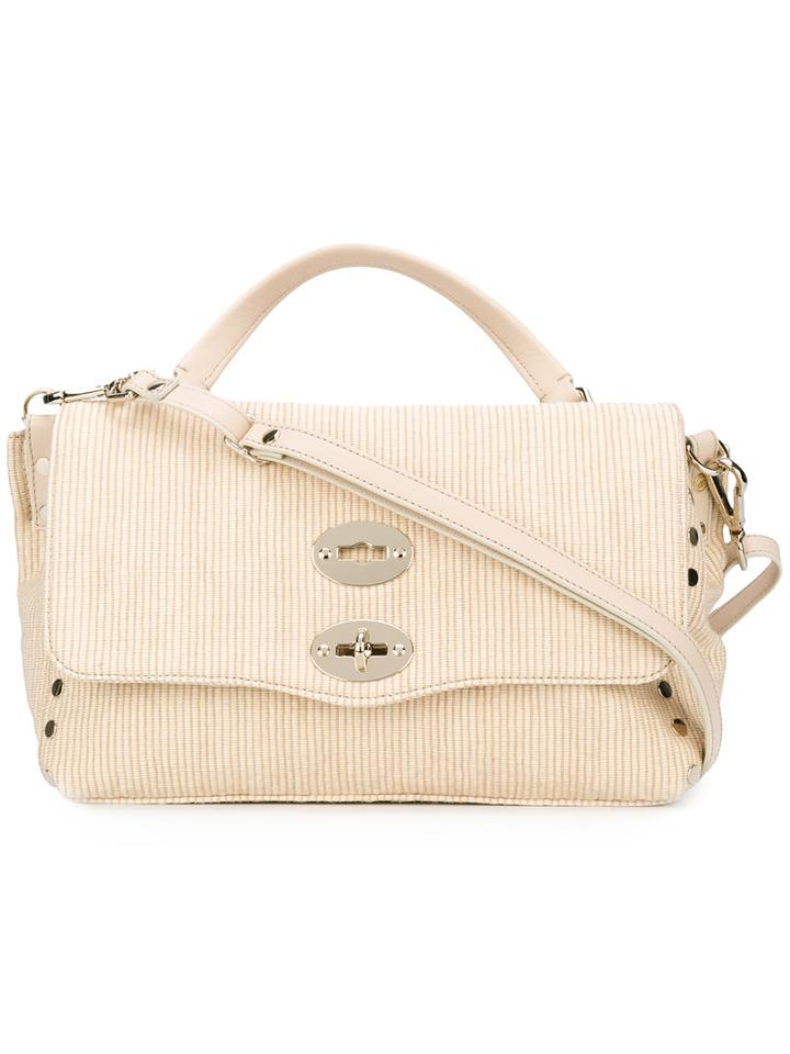 Zanellato Logo Tote Bag, Women's, Nude/neutrals, Leather