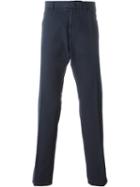 Z Zegna Chino Trousers, Men's, Size: 48, Blue, Cotton/linen/flax