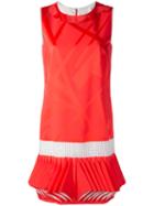 Capucci Abito Folded Hem Dress, Women's, Size: 48, Red, Acetate/viscose/silk/spandex/elastane