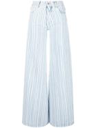Off-white Wide Leg Jeans - Blue