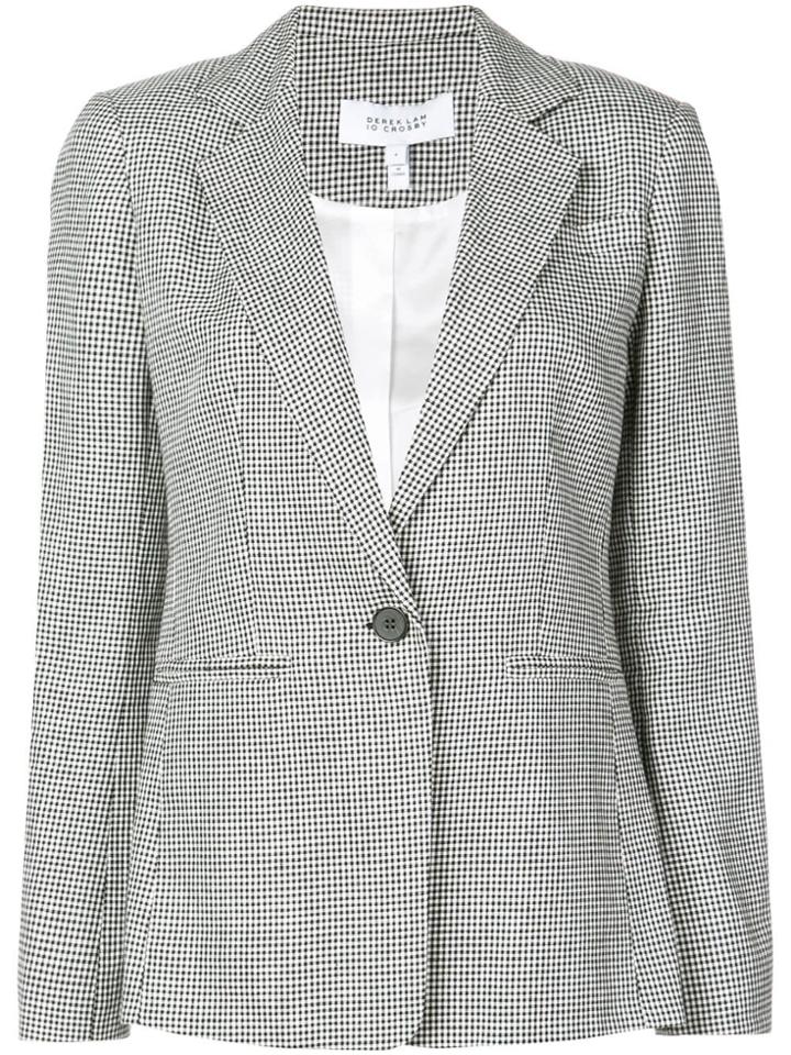 Derek Lam 10 Crosby Check Print Blazer - Black