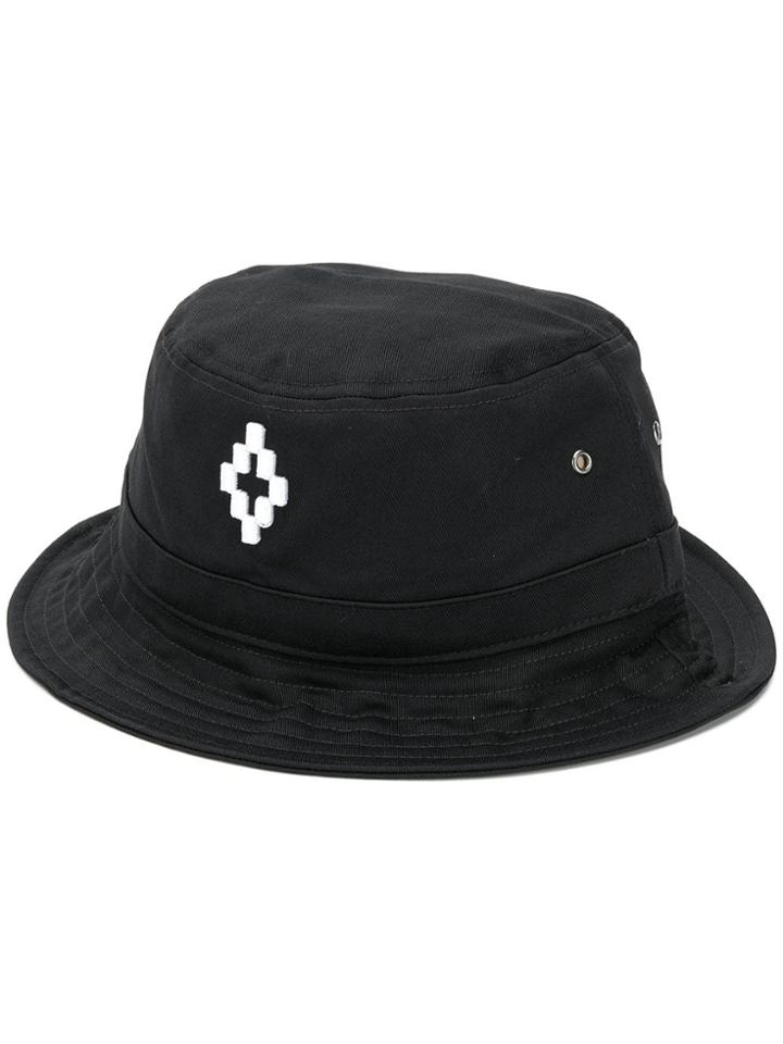 Marcelo Burlon County Of Milan Embroidered Logo Bucket Hat - Black