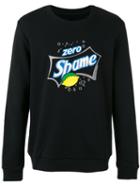 Christopher Shannon - 'shame' Novelty Sweatshirt - Unisex - Cotton/spandex/elastane - S, Black, Cotton/spandex/elastane
