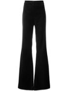 Pinko Velvet Wide Leg Trousers - Black