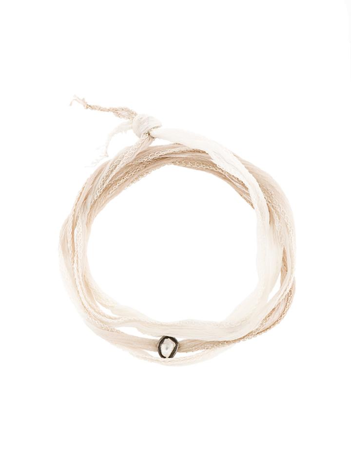 Christian Koban Slice Diamond Choker/bracelet - Nude & Neutrals