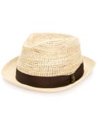 Borsalino Woven Panama Hat - Nude & Neutrals
