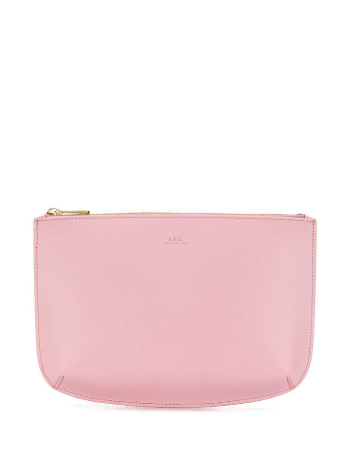 A.p.c. Envelope Clutch Bag - Pink